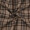 Brown-Orange-Multi Wool-Poly Plaid Woven Shirting Fabric By the Yard